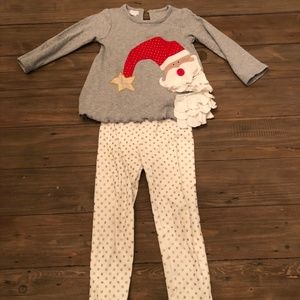 Mud Pie Christmas Matching Set 3T